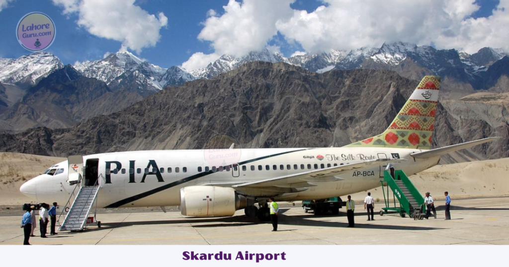 PIA flight landed on Skardu Airport