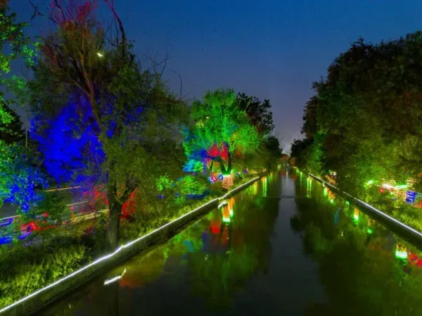 Lahore Canal Night View
