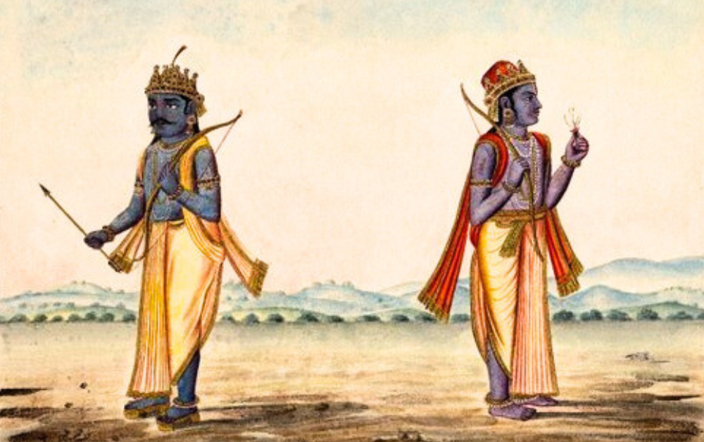 Imaginary Picture of Twin Brothers Loh (Lava) and Kusha