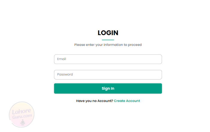 Step 2 Login to your account